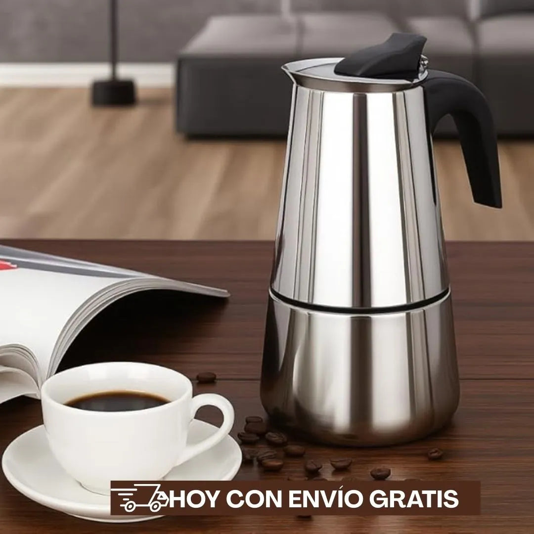 Cafetera Italiana Acero Inoxidable 12 Tazas