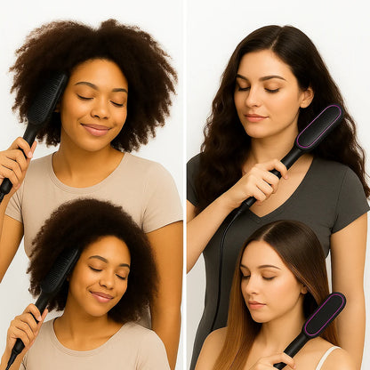 Cepillo Alisador LissMagic™ Cabello Liso y Perfecto en 3 Minutos, Sin Frizz y Sin Daños