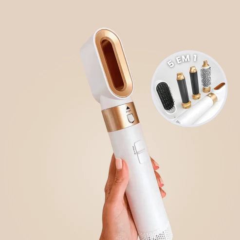 Cepillo moldeador DeLuxe Hair  5 en 1: seca, alisa y moldea