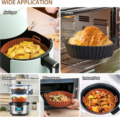Cesta de Silicona Premium para Airfryer - Cocina Saludable y Sin Esfuerzo