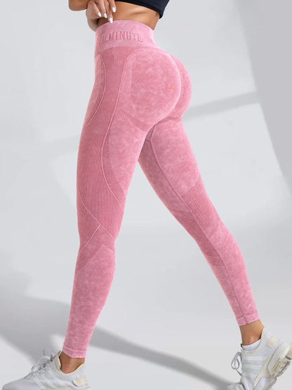 Leggings de Yoga Sin Costuras de Cintura Alta