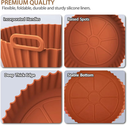 Cesta de Silicona Premium para Airfryer - Cocina Saludable y Sin Esfuerzo