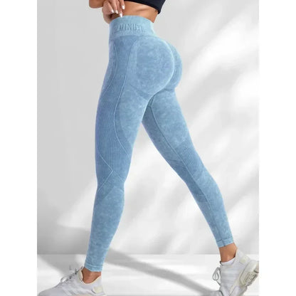 Leggings de Yoga Sin Costuras de Cintura Alta