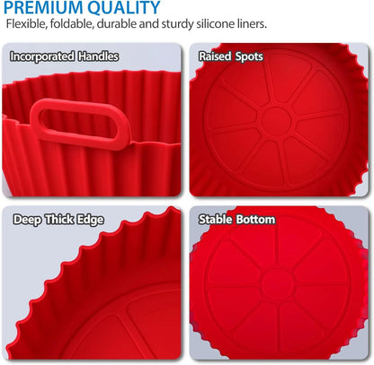 Cesta de Silicona Premium para Airfryer - Cocina Saludable y Sin Esfuerzo