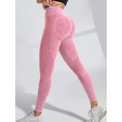 Leggings de Yoga Sin Costuras de Cintura Alta