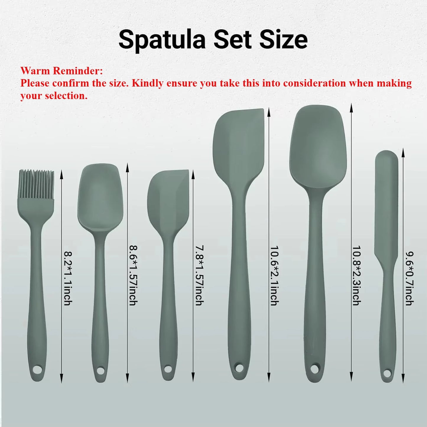 Set de Espátulas de Silicona Premium para Cocina