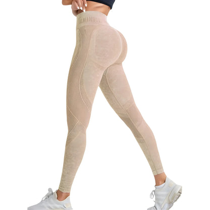 Leggings de Yoga Sin Costuras de Cintura Alta