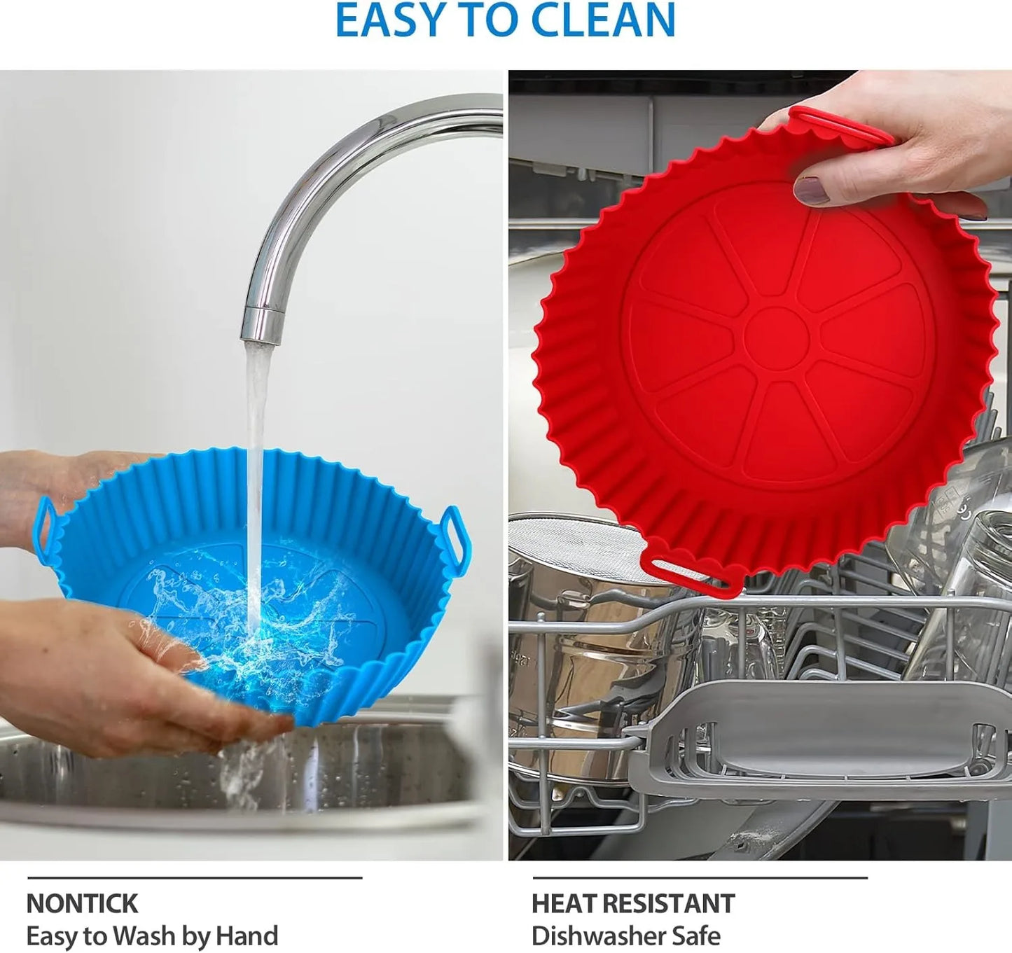 Cesta de Silicona Premium para Airfryer - Cocina Saludable y Sin Esfuerzo
