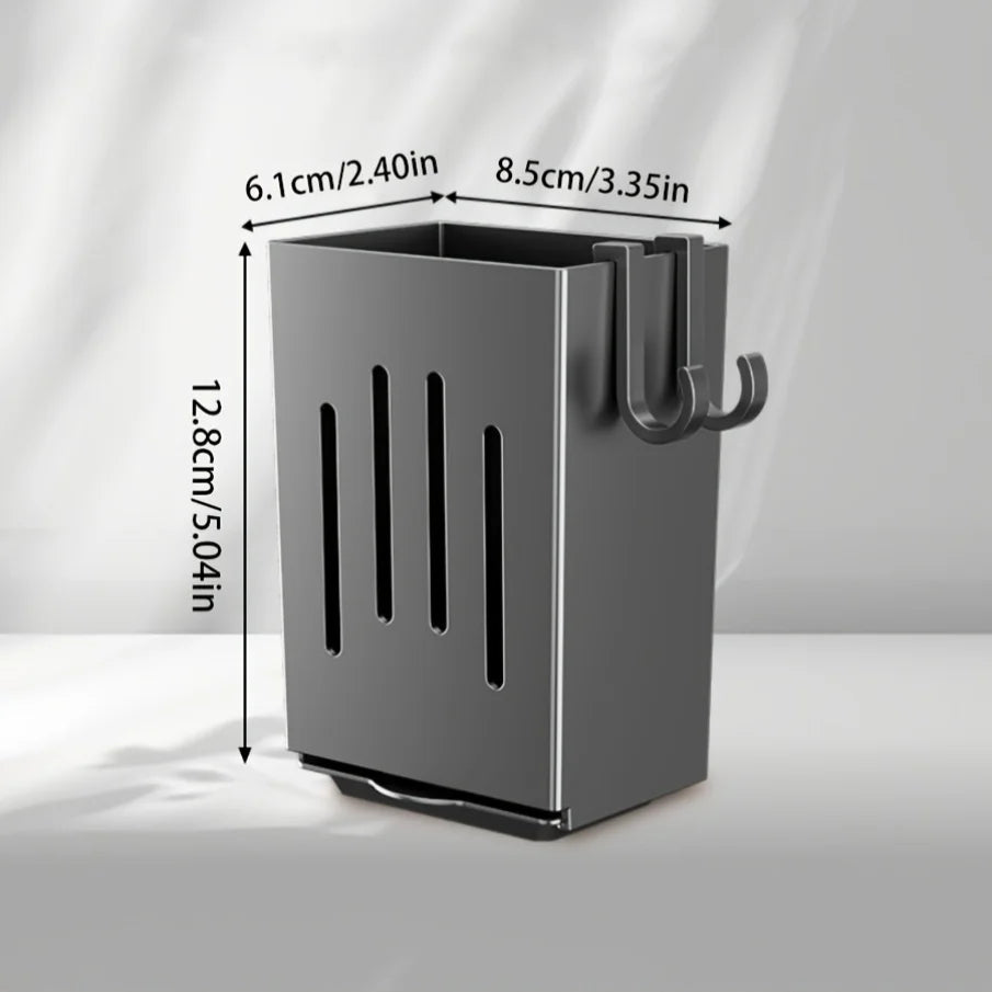 Soporte Elegante para Utensilios de Cocina sin Perforación