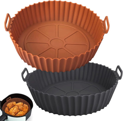 Cesta de Silicona Premium para Airfryer - Cocina Saludable y Sin Esfuerzo