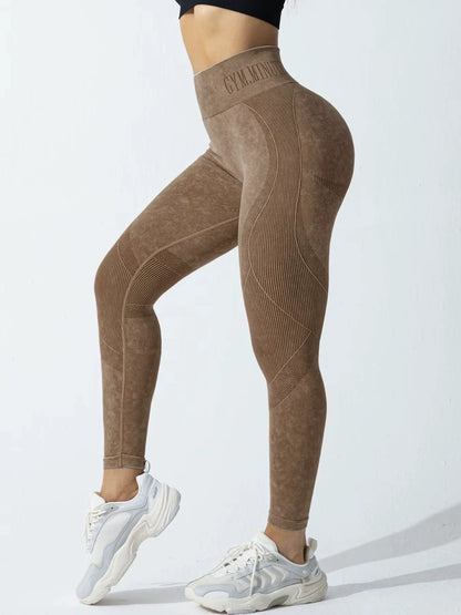 Leggings de Yoga Sin Costuras de Cintura Alta