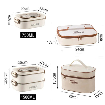 Fiambrera Térmica Premium 1500ml con Bolsa Aislante