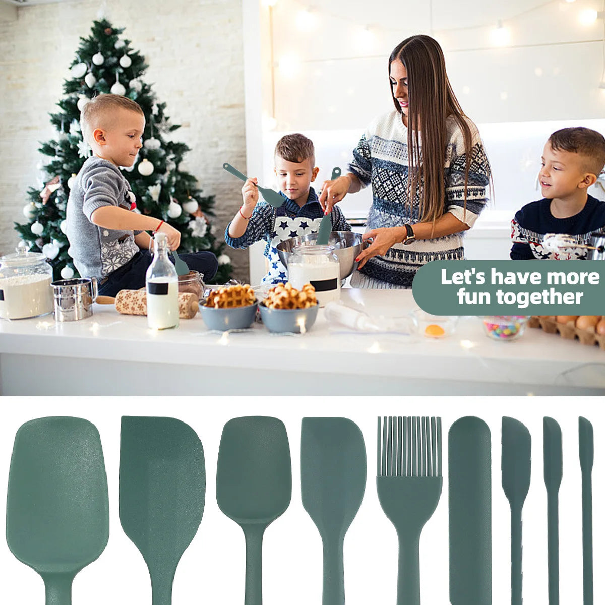 Set de Espátulas de Silicona Premium para Cocina