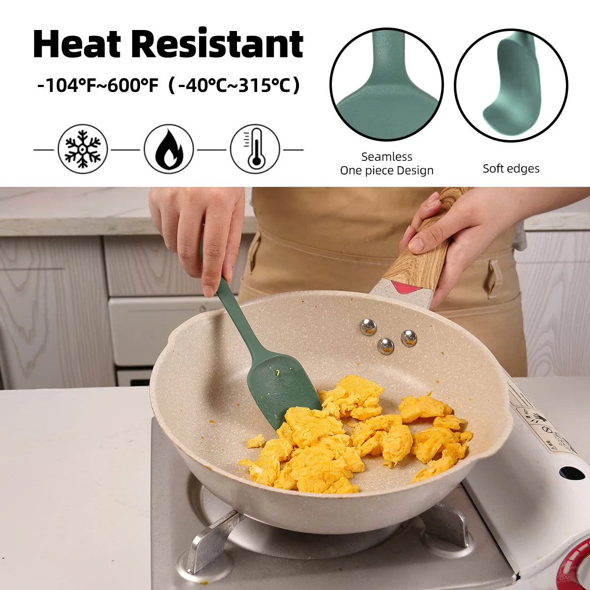 Set de Espátulas de Silicona Premium para Cocina
