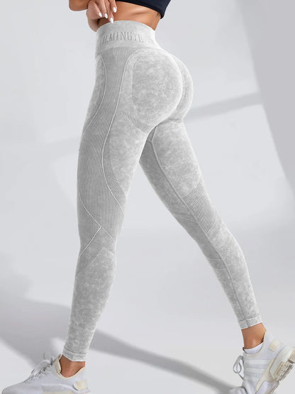 Leggings de Yoga Sin Costuras de Cintura Alta