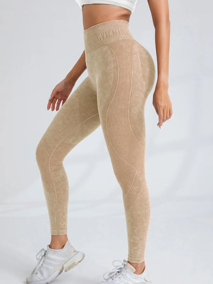 Leggings de Yoga Sin Costuras de Cintura Alta