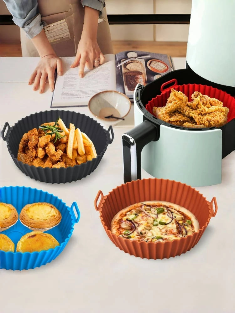 Cesta de Silicona Premium para Airfryer - Cocina Saludable y Sin Esfuerzo