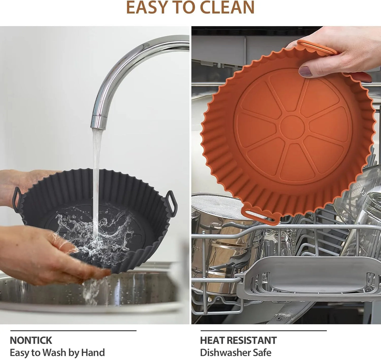 Cesta de Silicona Premium para Airfryer - Cocina Saludable y Sin Esfuerzo