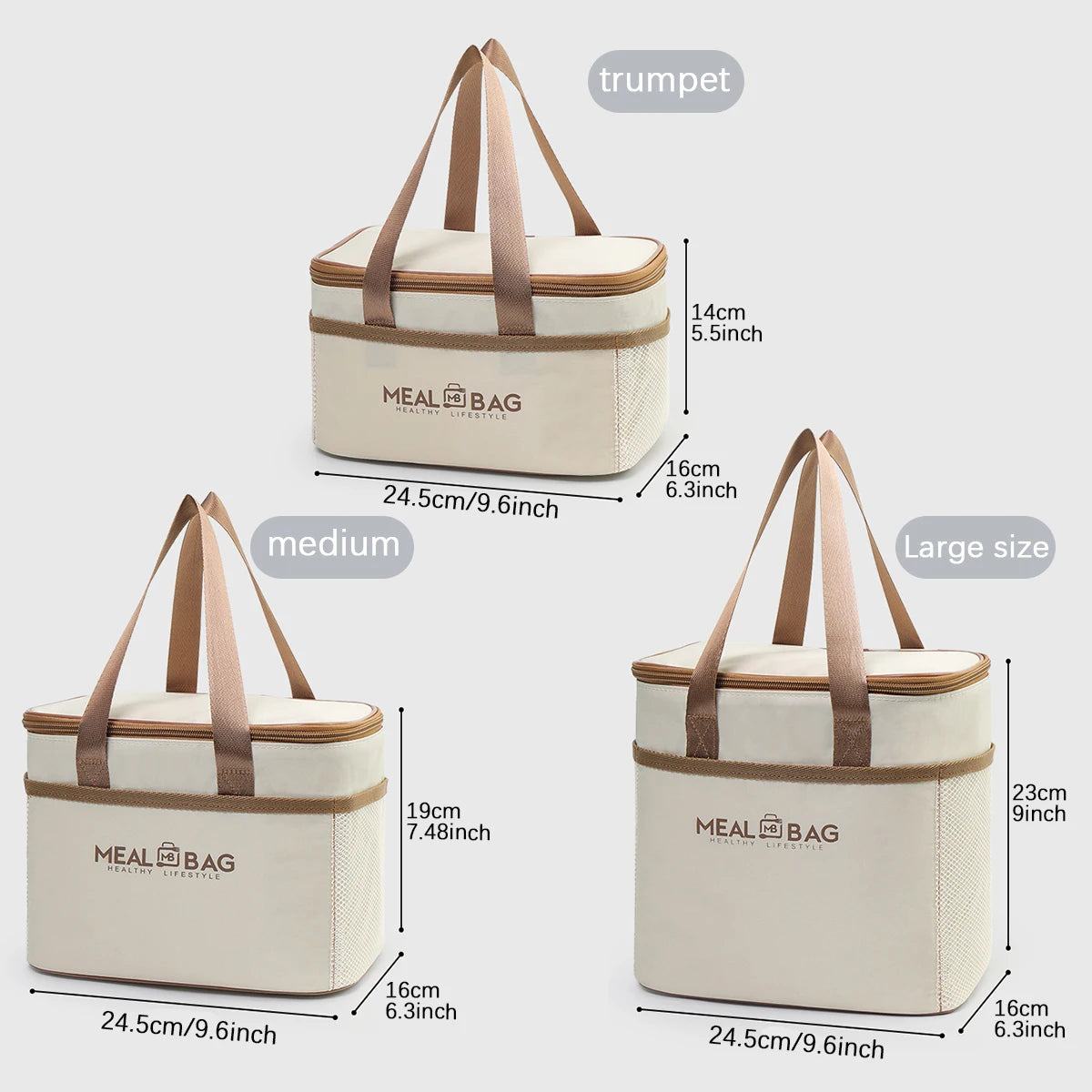 Bolsa de almuerzo portátil, caja aislada para alimentos, caja aislada con correa impermeable para el hombro, bolsa de fiambrera de mano, aluminio fresco DH