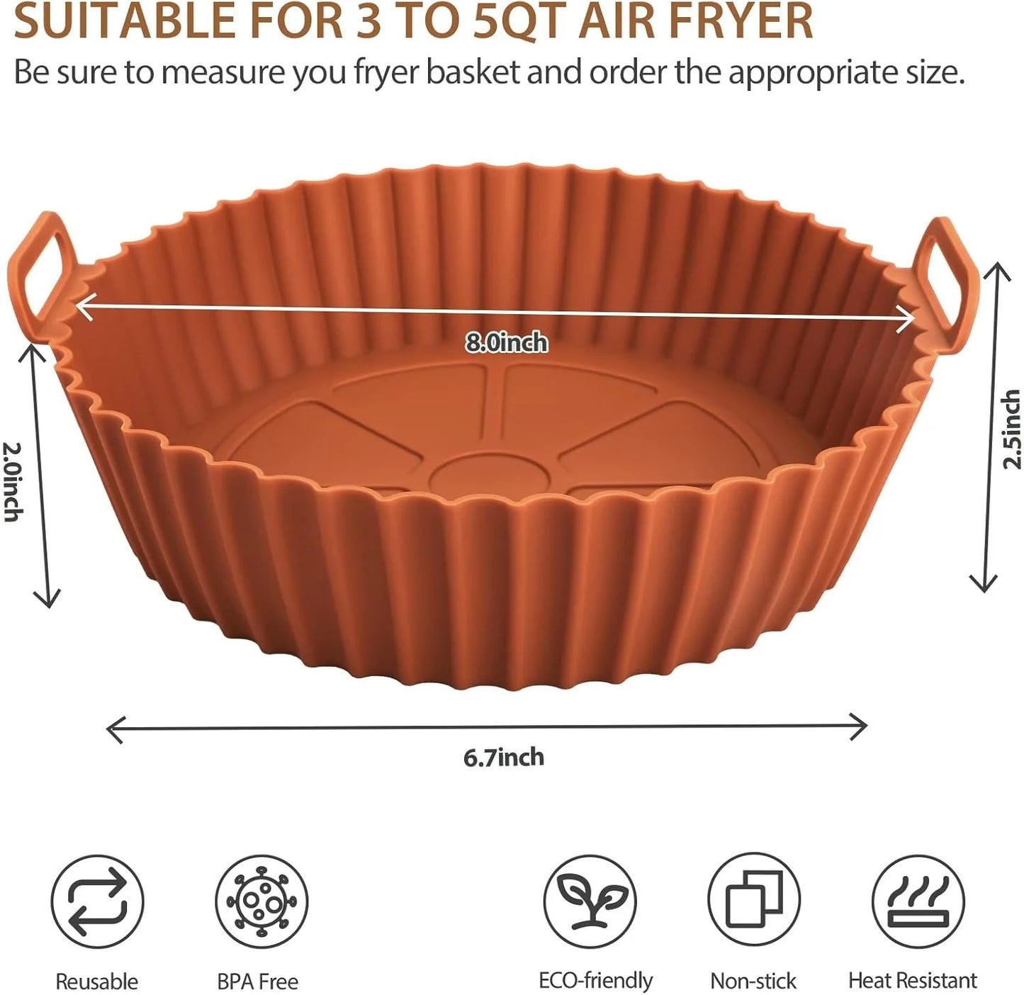 Cesta de Silicona Premium para Airfryer - Cocina Saludable y Sin Esfuerzo