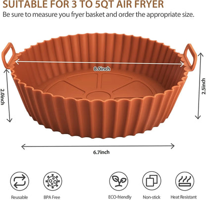 Cesta de Silicona Premium para Airfryer - Cocina Saludable y Sin Esfuerzo
