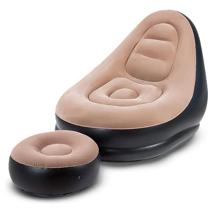 Sillón Inflable con Puff | Comodidad y Relajación en Casa